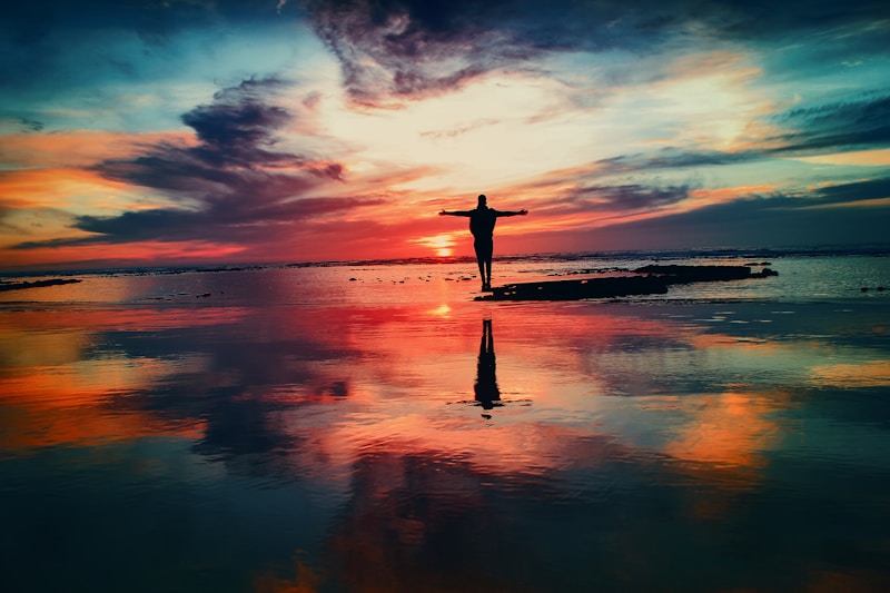 A peaceful scene representing intentional living